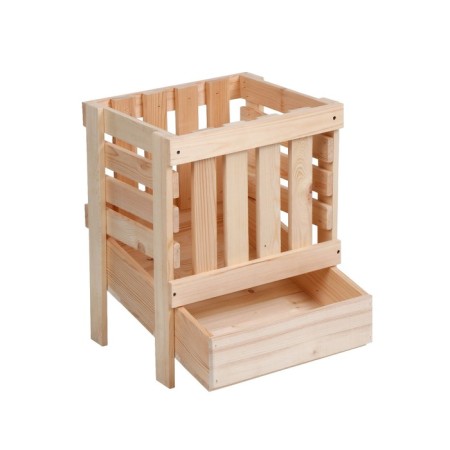 Box for vegetables, 30 × 40 × 50 cm, wooden, Greengo