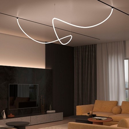 Flexible Neon Arte Lamp Loop for magnetic track systems Optima, Linea, Expert A4911PL-1WH, LED, 65 W, 500 cm, white-1