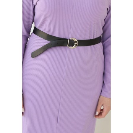 Female dress, size 56, purple color-5