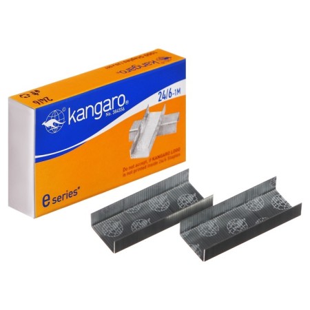 Staps for stapler No. 24/6 kangaro, eco steel, 1000 pieces