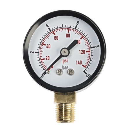 Manometer Zein, radial, body diameter 50 mm, 10 bar, 1/4 "-2