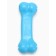 Chewing toy "Tasty bone" with holes for treats, TPR, 11 cm, blue