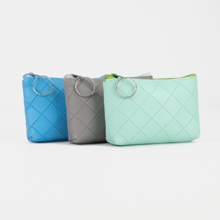 Women's wallet with zipper, color mix-1