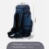 Tourist backpack, TAIF, 90 l, lightning department, blue color