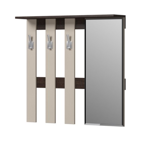 Enter hanger, 900 × 214 × 880 mm, wenge / dairy oak
