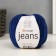 Jeans yarn 55% cotton, 45% acrylic 160m/50g (54 dark blue)