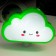 Night Plastic LED "Cloud" mix 8x8x2.5 cm Risalux