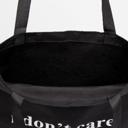 A chopper bag without a zipper, without lining, black color-2