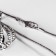 Obvil’s pendant “Date”, white-blue color in silver, l = 70 cm