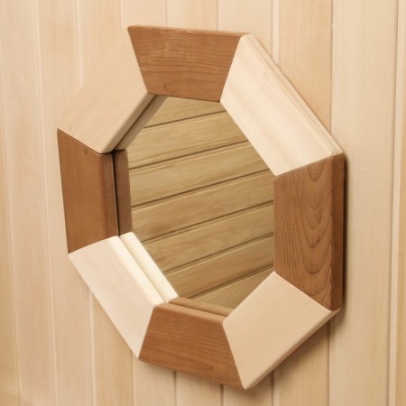 Octagonal mirror "Sota" Zebra, 48x48x3-1