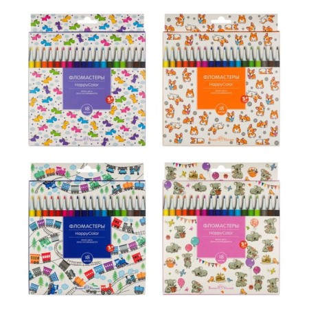 Fleeters 18 colors Happycolor, mix