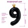 Foil ball 40 "Figure 9 with the crown", the color is black