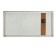 Carty clock is wall-mounted, on canvas, interior, silent "couple in love", 40 x 76 cm