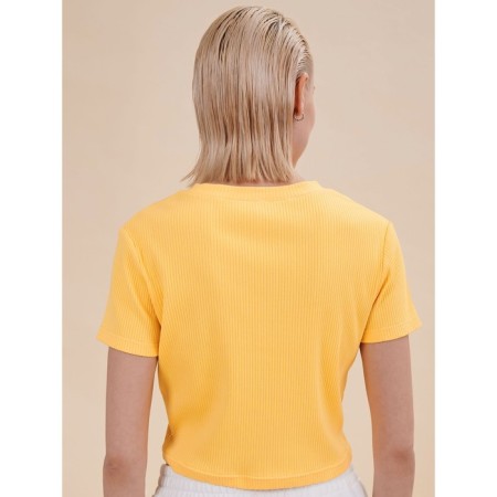 Crop top female Pelican, size 42, yellow color-2