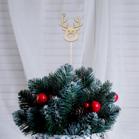 Topper "Muzzle deer" give beautifully