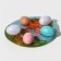 Glass stand for eggs of 10 cells of the Daillean "Easter rabbit", 24 × 20.5 cm