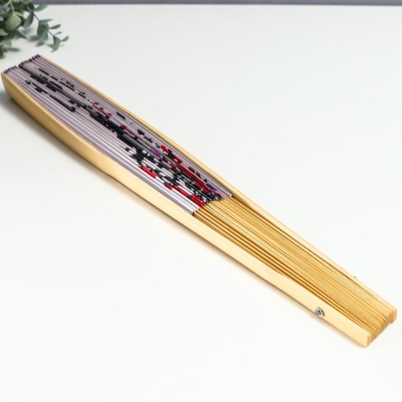 Fan bamboo, textile h = 50 cm "bamboo" white-3