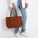 Shopper bag on magnet, brown color