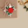 Schildik decorative for the gift "Surgut with needles", 6.3 x 6.7 cm, New Year