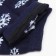 Women's socks "Bear and snowflakes" Blue color, size 23-25
