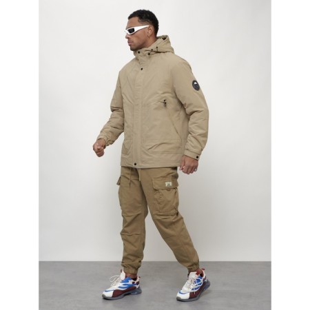 Male spring jacket, size 48, beige color-1