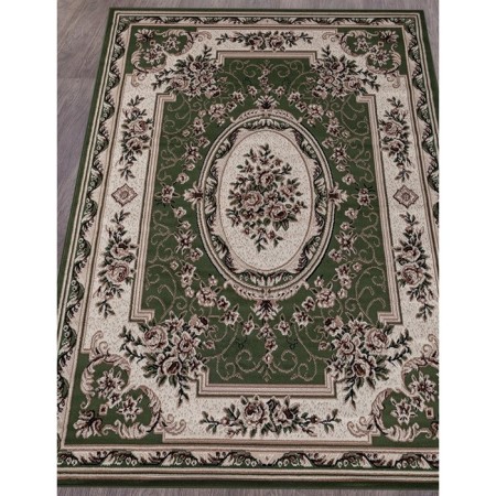 Rectangular carpet Merinos gavana, size 100x200 cm, color Green-1