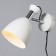 Sconces with a switch on the wire "Claudia" E27 40W white 28x15x20cm