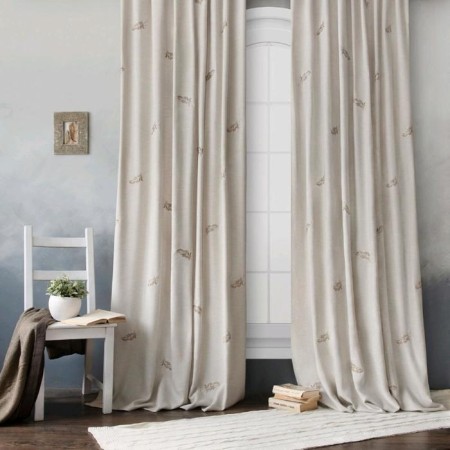 Set of curtains "Mika", size 145 x 270 cm - 2 pcs, beige