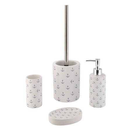 Axentia Anchor dispenser for liquid soap from white dolomite Ø 6.1 cm height 18.5 cm-1