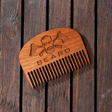 Beard beard comb, 7.3 x 5.4 cm-2
