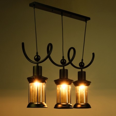 Lamp "Vigo" 3he27 40W black 63x15x80 cm-5