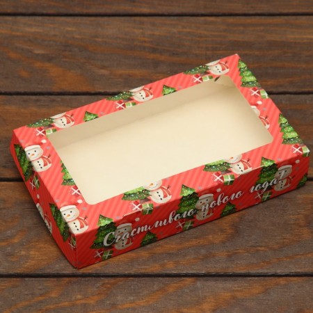 Folding box "Snowman", pink, 20 x 12 x 4 cm-1