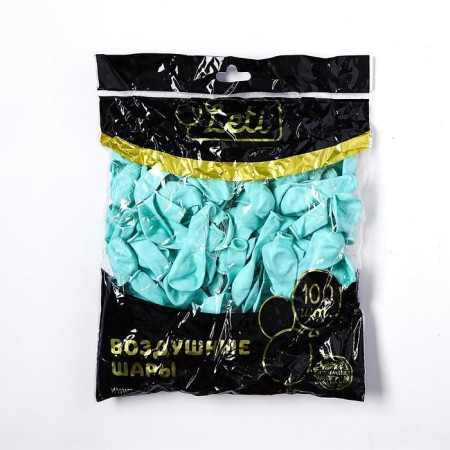Shar Latex 5 "Makarun", set of 100 pcs., Water bombs, Biryuzovoy color-1