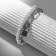 Bracelet Pearl "Castle" ball No. 8, white-gray color in silver, l = 16 cm