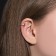 Earring "Kaff" Crown, color gold