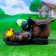 Figure Kashpo "shoe with a nest" 27x15x13 cm