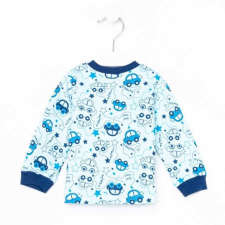 Nursery blouse, blue/cars, height 68 cm-2