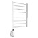 Domoterm electric heated towel rail "Quadro" P8, 500x800 mm, left, chrome