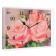 Carty clock is wall-mounted, interior "roses", silent, 30 x 20 cm