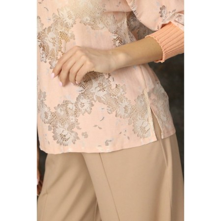 Female jumper, size 42, peach color-4