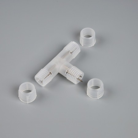 T-shaped Luazon Lighting Connector for a light cord 11 mm, 2-pin-2