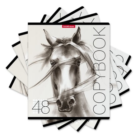 Notebook of 48 sheets in the Erichkrause Wild Horse cage, cover coated cardboard, offset block, mix