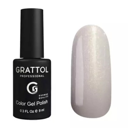 Grattol Color Gel Polish, No. 121 Cream Pearl, 9 ml