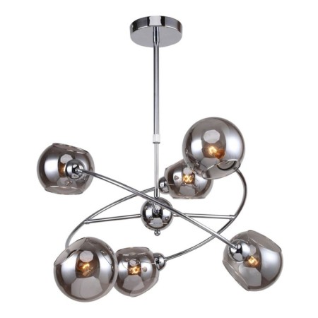 Rimula chandelier, 6x40W E14, chromium color-1