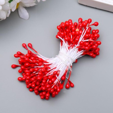 Stamens for artificial flowers "droplets" (set 130 pcs) length 6 cm-2