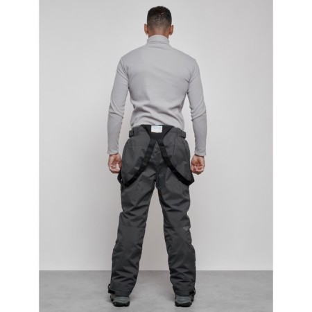 Semi-combinezone ski insulated male winter, size 50, dark gray color-7
