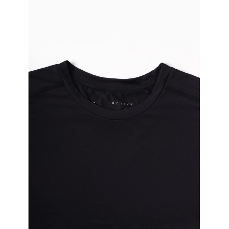 Men's t -shirt with inserts, basic, size XXL (54), black color-15