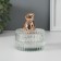 Casket glass, ceramics "Copper Bear" 7.8x7.8x9.5 cm