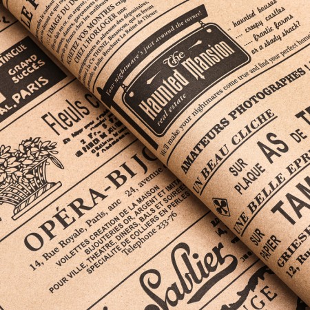 Package paper, "newspaper", craft, brown, 0.72 x 10 m-1