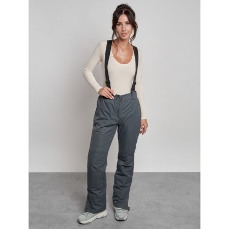 Semi -combinezone female ski insulated, size 42, gray color-7